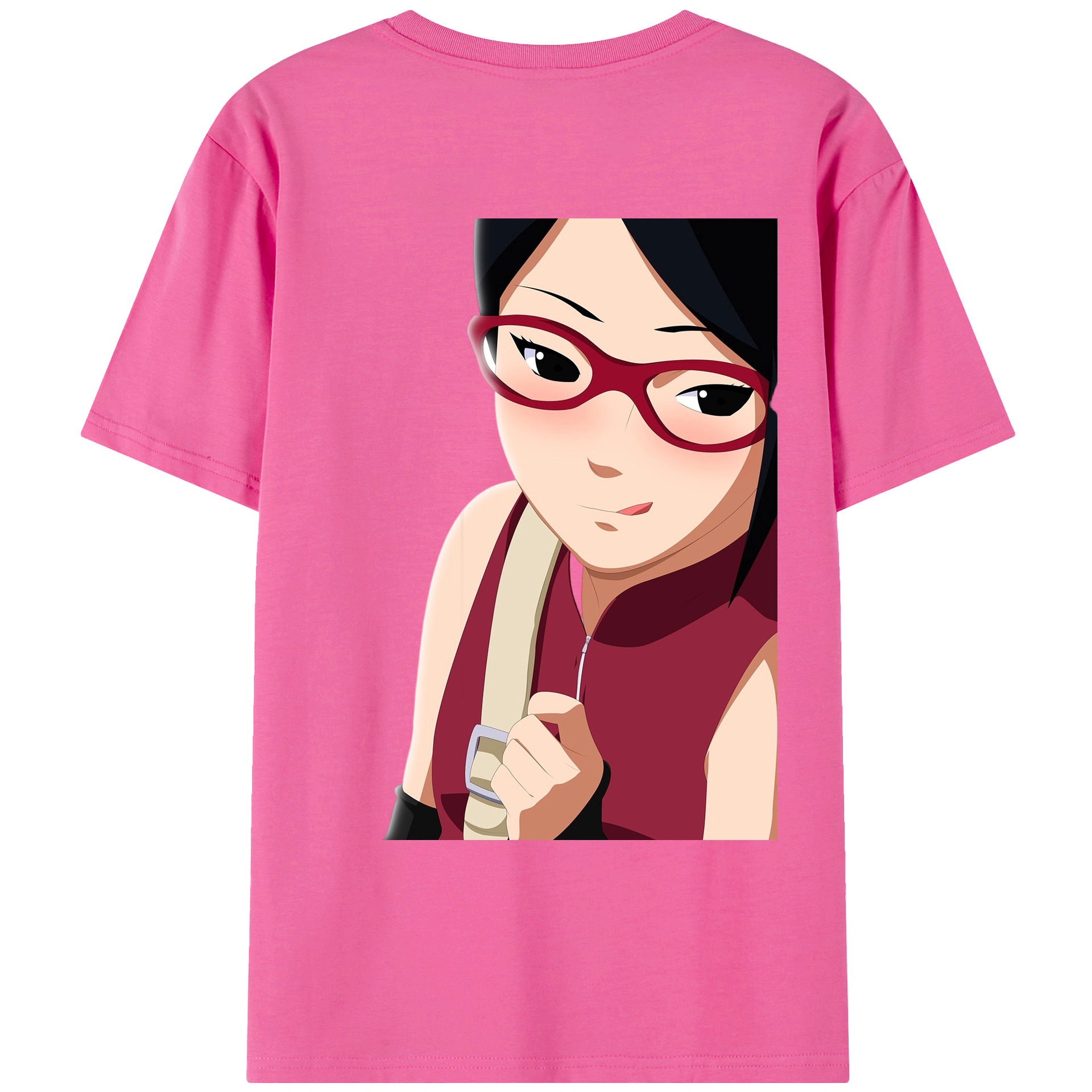（画像用） NARUTO -ナルト- うちは サラダ Uchiha Sarada レディース半袖Tシャツ(バックプリント)